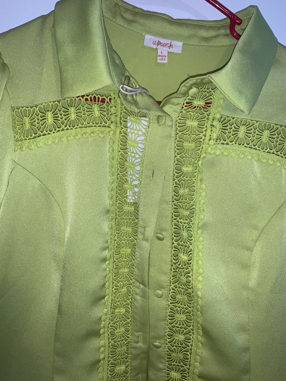 Women's Lime Green Three-Piece Pant Set with Belt - Picture 5 of 13